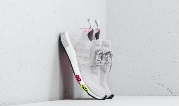 adidas NMD_Racer Primeknit Grey One/ Grey One/ Solar Pink