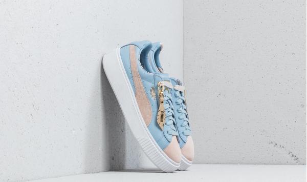 Puma Basket Platform Coach Wn's FM Silver Peony/ Cashmere Blue