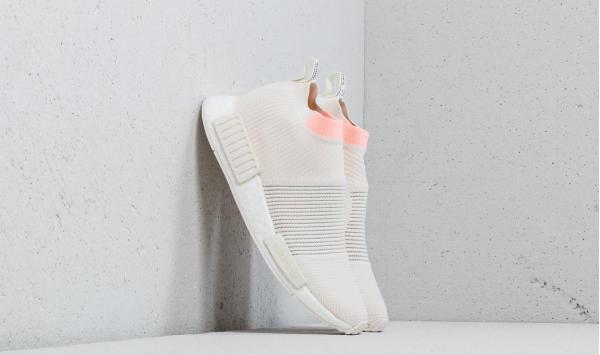 adidas NMD_CS1 Primeknit W Cloud White/ Cloud White/ Clear Orange