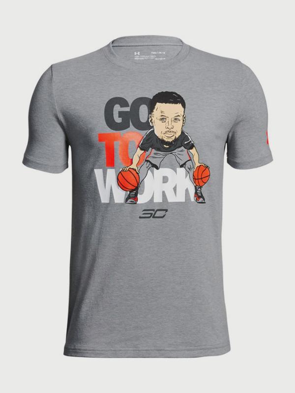 Tričko Under Armour Sc30 Go To Work SS T Šedá