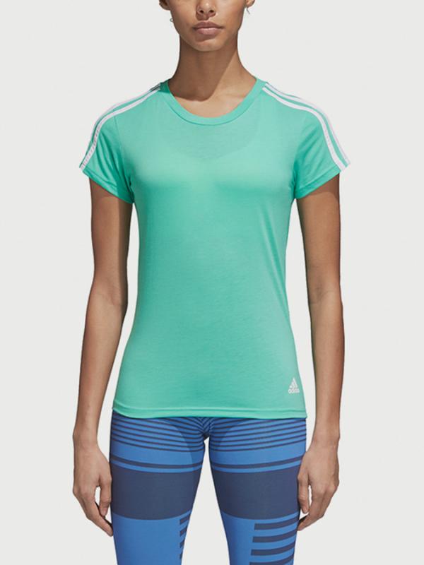 Tričko adidas Performance Ess 3S Slim Tee Zelená