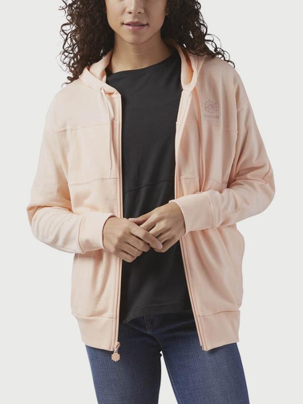 Mikina Reebok F Ft Fz Hoodie Béžová