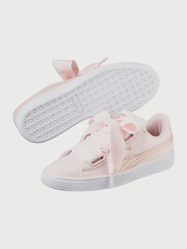 Boty Puma Basket Heart Canvas Wn s Růžová