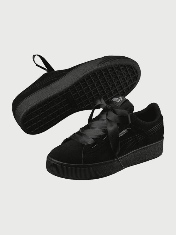 Boty Puma Vikky Platform Ribbon S Černá