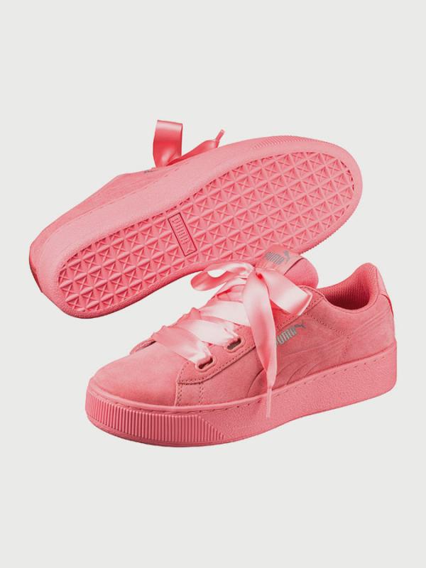 Boty Puma Vikky Platform Ribbon S Růžová