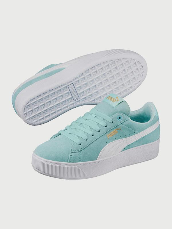 Boty Puma Vikky Platform Jr Modrá