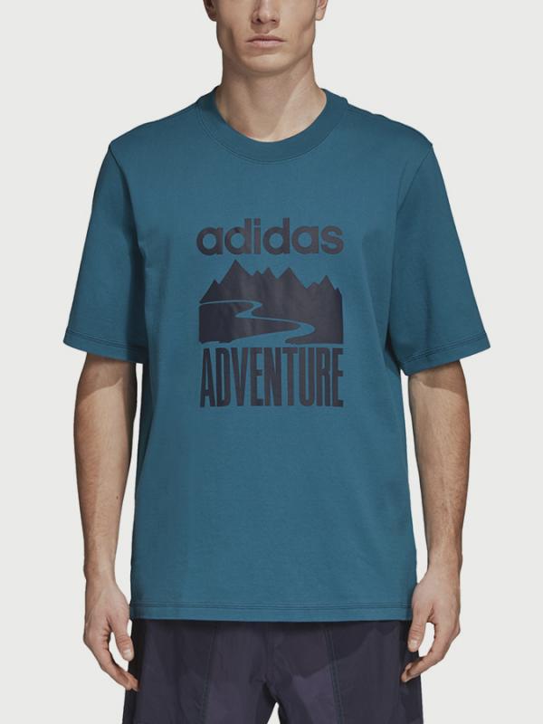 Tričko adidas Originals Adventure Tee Modrá