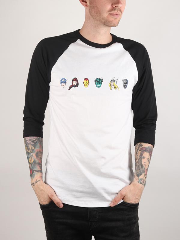 Tričko Vans MN X (Marvel) Raglan White/Black Bílá