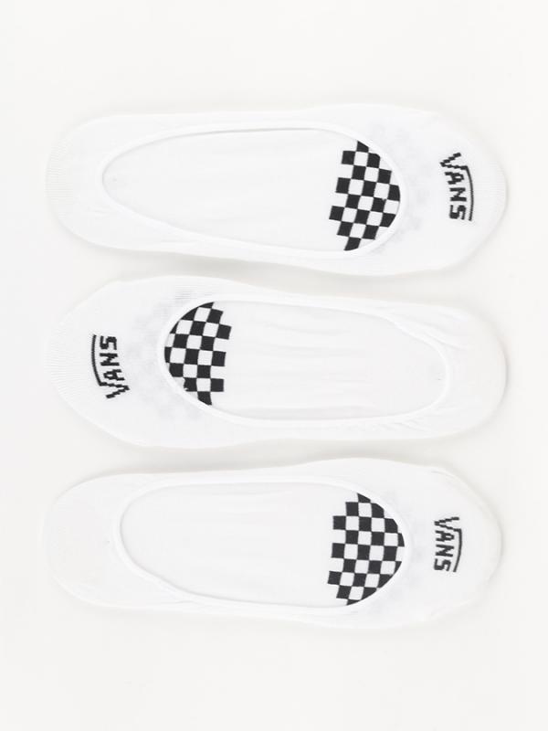 Ponožky Vans Wm Girly No Show 7-1 White/Black Bílá
