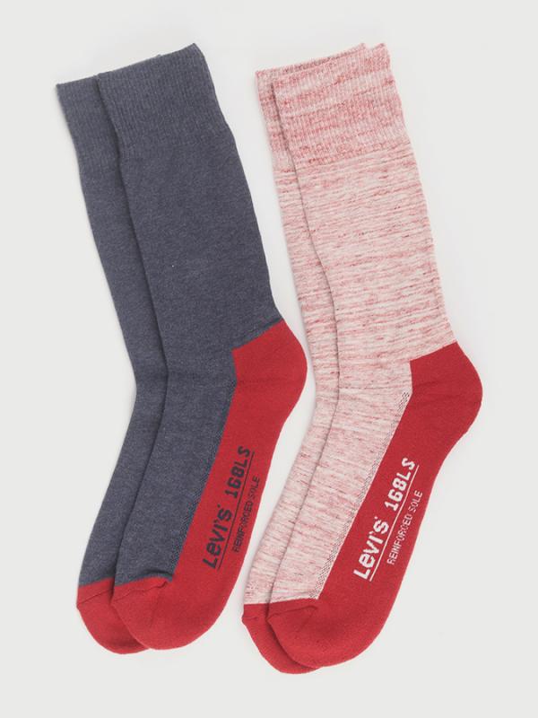 Ponožky LEVI'S 168Ls Regular Cut 2 Pack Barevná