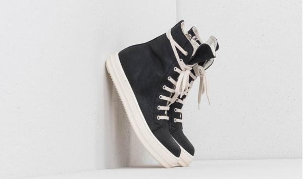 Rick Owens Vegan Sneaks Black/ Milk