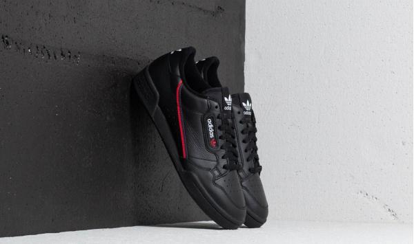 adidas Continental 80 Core Black/ Scarlet/ Collegiate Navy