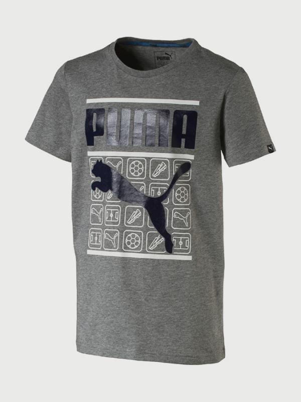 Tričko Puma Style Graphic Tee Šedá