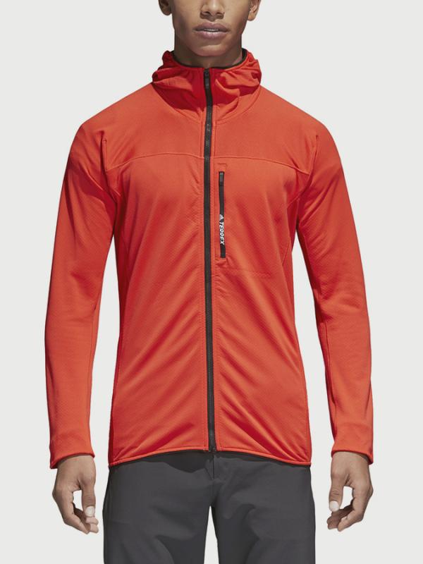 Mikina adidas Performance Tracerock Ho Fl Červená