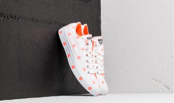 Converse Chuck Taylor All Star Ox White/ Crimson Pulse/ White