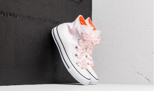 Converse Chuck Taylor All Star Big Eyelets Hi White/ Crimson Pulse/ Black