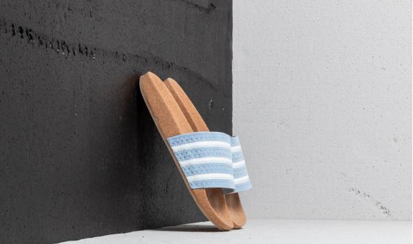 adidas Adilette Cork W Ash Blue/ Ftw White/ Gum