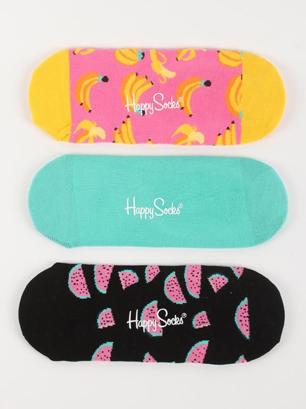 Ponožky Happy Socks 3-Pack Banana Liners Barevná