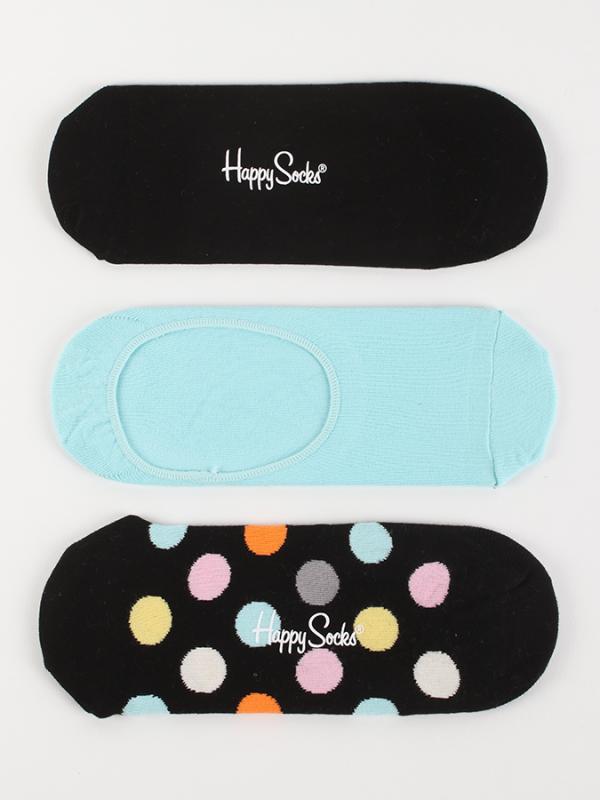 Ponožky Happy Socks 3-Pack Big Dot Liners Barevná