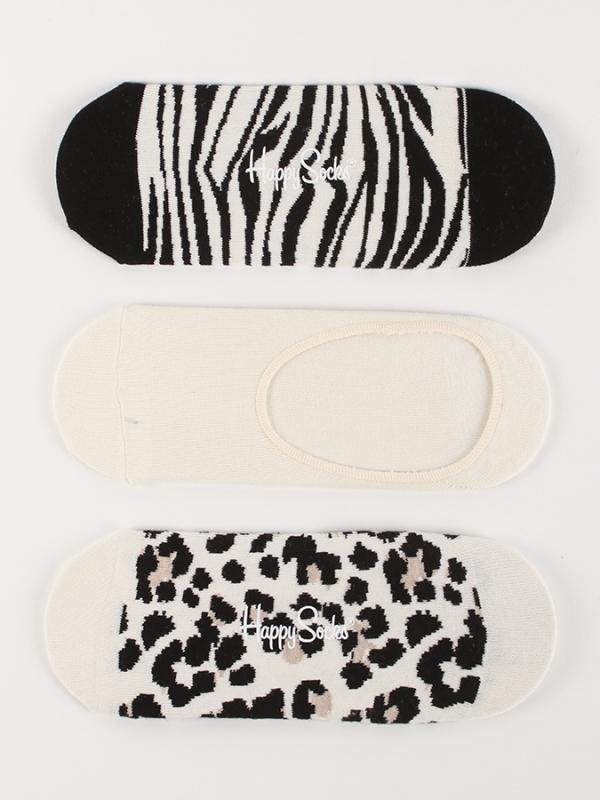 Ponožky Happy Socks 3-Pack Animal Liners Barevná