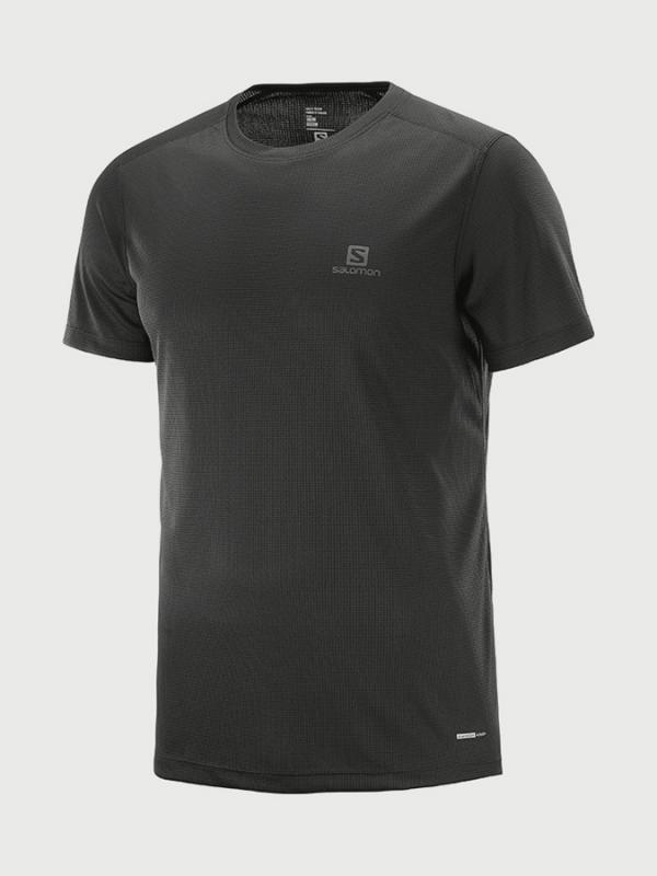 Tričko Salomon Stroll Ss Tee M Černá