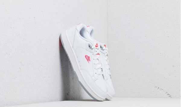 Nike Grandstand II Premium White/ Solar Red-Wolf Grey