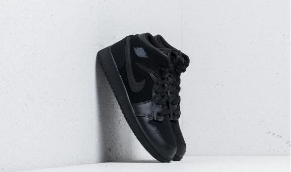 Air Jordan 1 Mid BG Black/ Dark Grey-Black