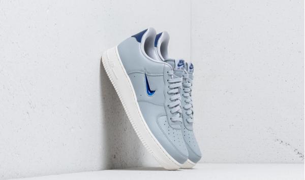 Nike Air Force 1 '07 LV8 Leather Wolf Grey/ Deep Royal Blue