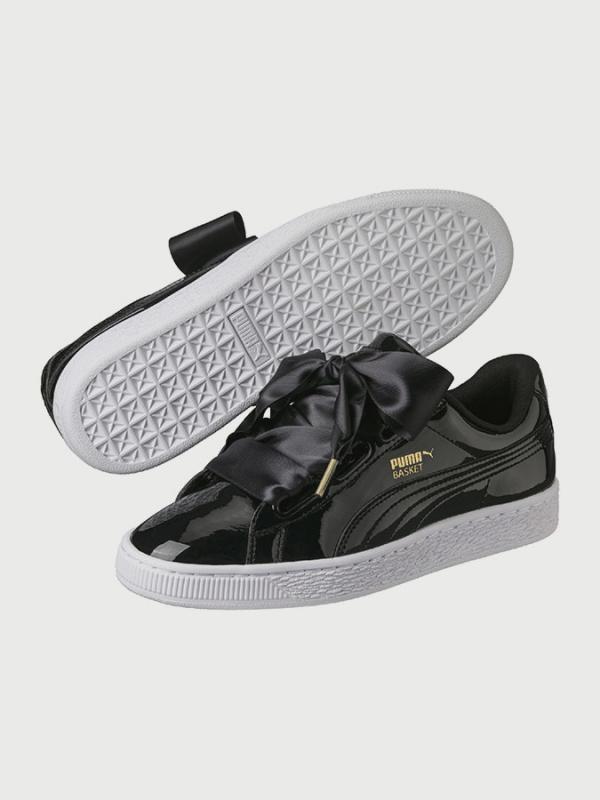 Boty Puma Basket Heart Patent Wn s Černá