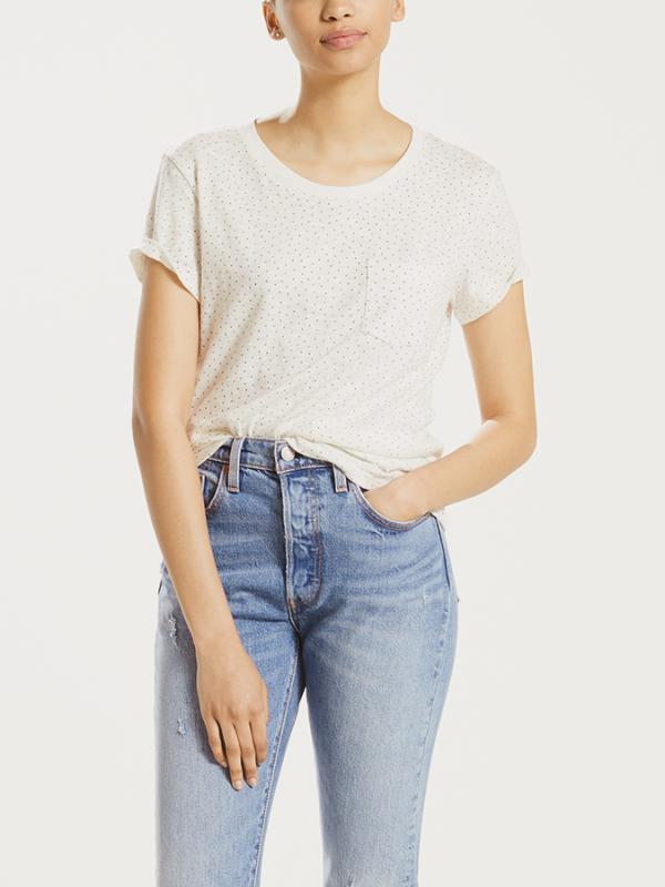Tričko LEVI'S The Perfect Pocket Tee Corydalis Marshm Barevná