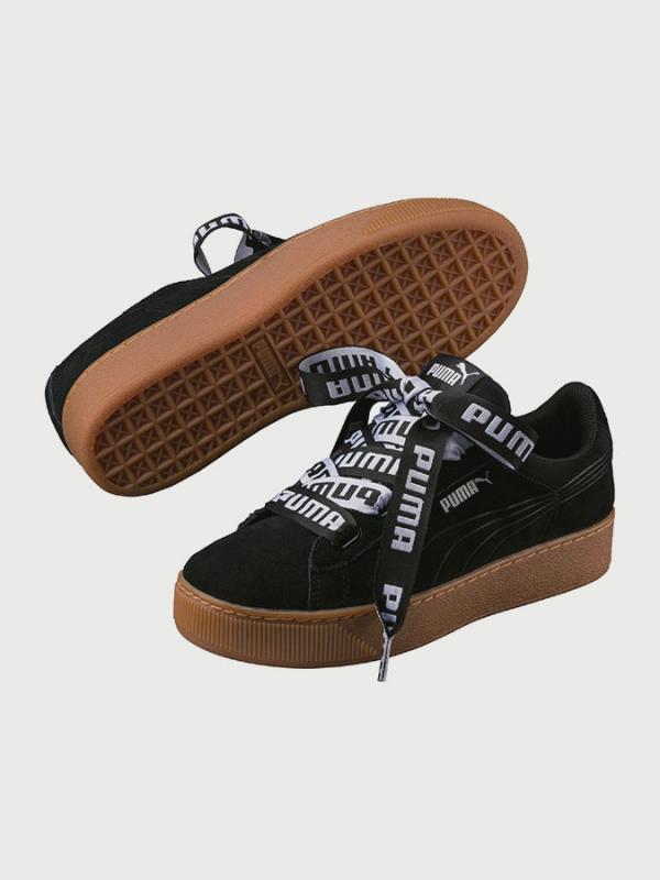 Boty Puma Vikky Pltfm Ribbon Bold Černá