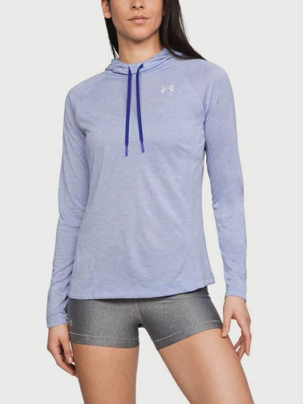 Mikina Under Armour Tech LS Hoody 2.0- Twist Modrá