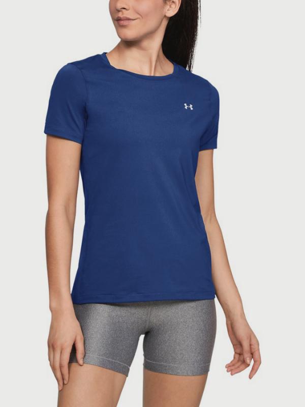 Tričko Under Armour Heatgear SS Modrá