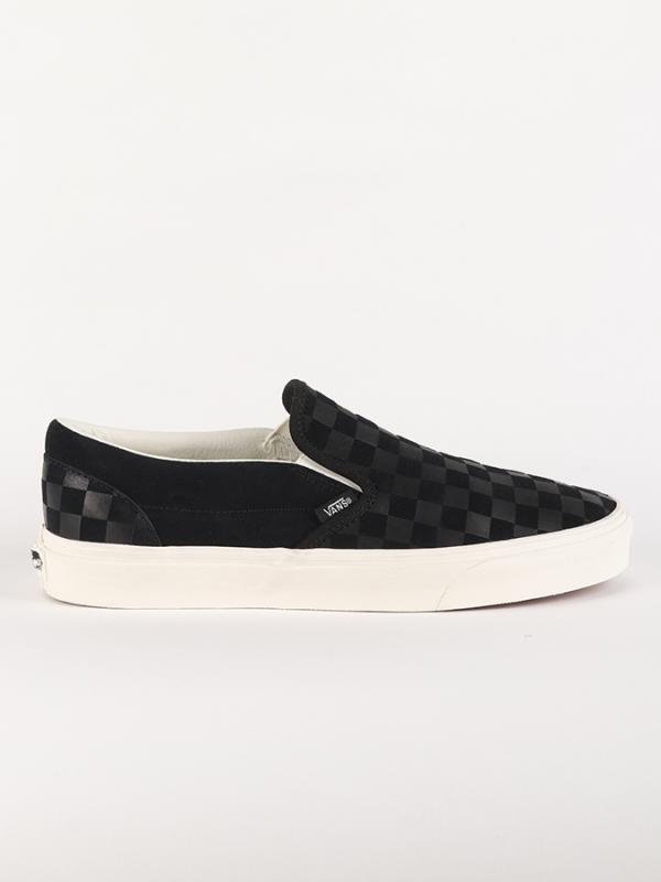Boty Vans Ua Classic Slip-On (Checker Ember) Černá