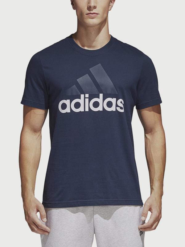 Tričko adidas Performance Ess Linear Tee Modrá