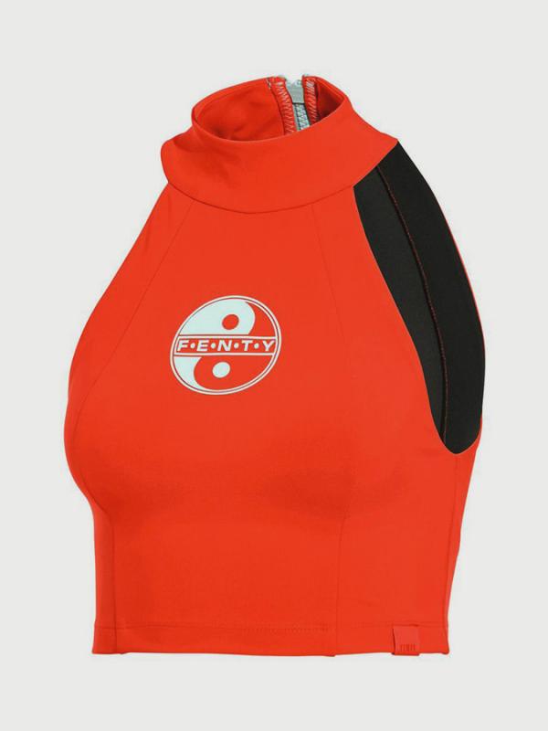 Top Puma CROPPED SCUBA TOP Oranžová