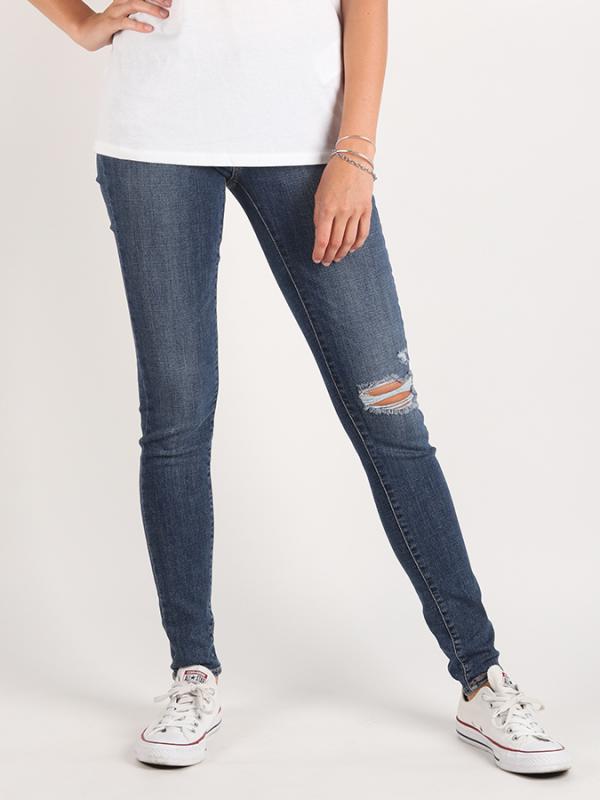 Džíny LEVI'S 710 Super Skinny Just Sayin Modrá