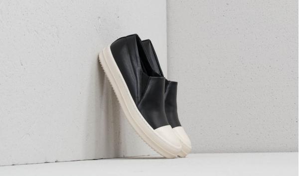 Rick Owens Boat Sneaker Black/ Milk