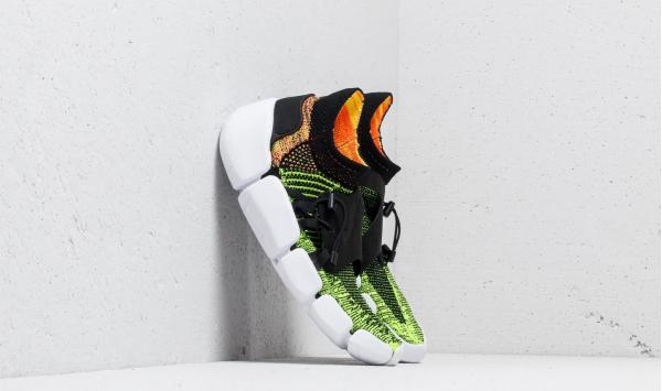Nike Footscape Flyknit DM Black/ Black-Volt-Bright Mango