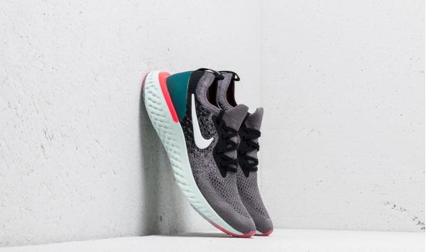 Nike Epic React Flyknit (GS) Gunsmoke/ White-Black