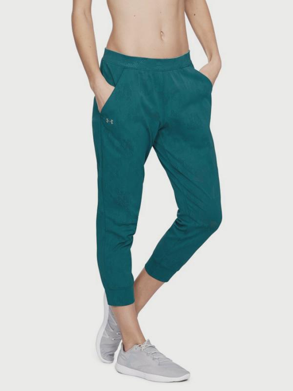 Tepláky Under Armour Tb Balance Mesh Loose Crop Zelená