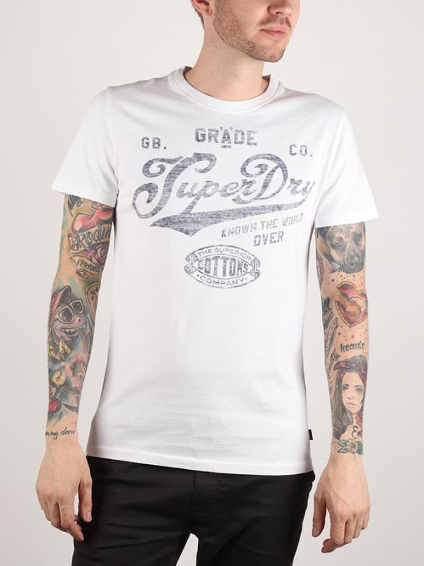 Tričko Superdry Grade A Tee Bílá