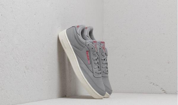 Reebok Club C 85 MU Mgh Solid Grey/ Power Red