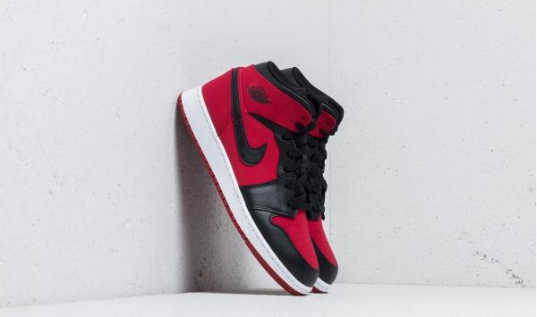 Air Jordan 1 Mid BG Gym Red/ Black-White