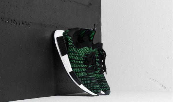 adidas NMD_R1 STLT Primeknit Black/ Green/ White