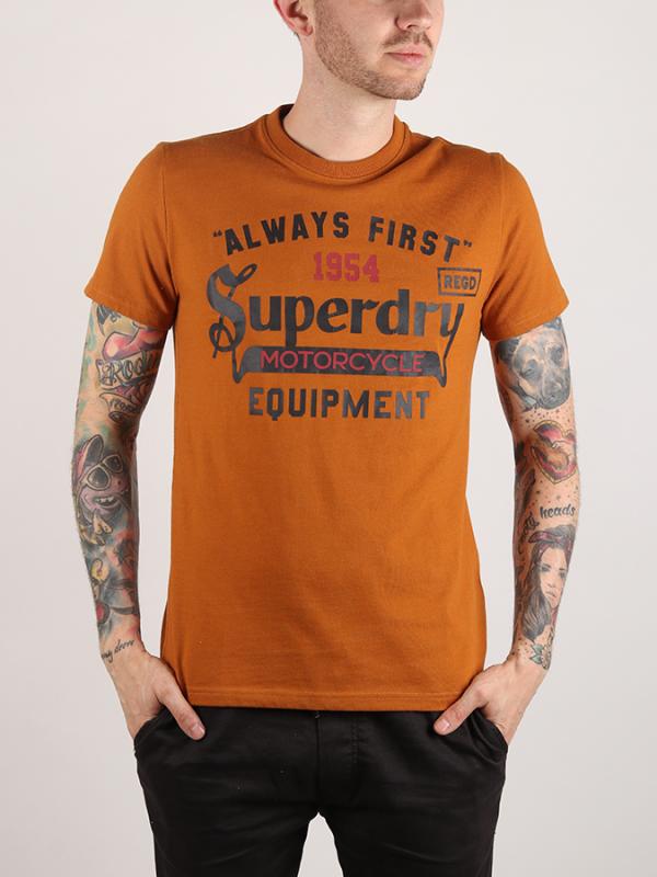 Tričko Superdry Always First Tee Hnědá