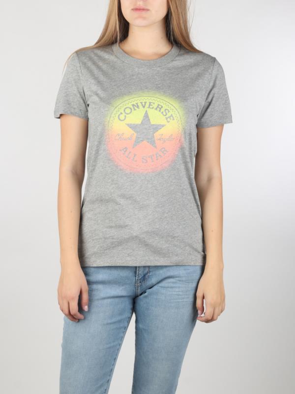 Tričko Converse W Ombre CP Crew Tee Šedá
