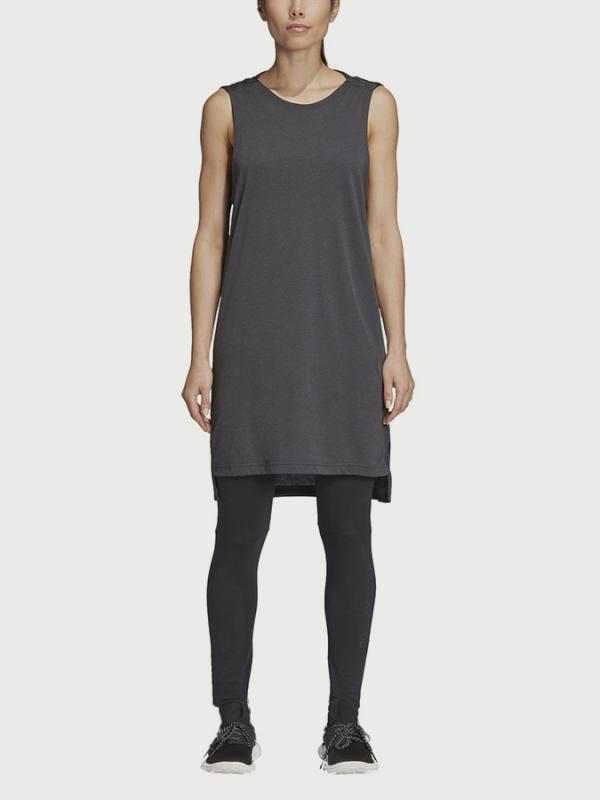 Tílko adidas Performance W Id Long M Tee Šedá