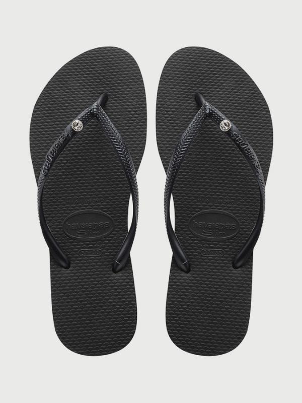 Žabky Havaianas Slim Crystal Glamour Sw Black Černá