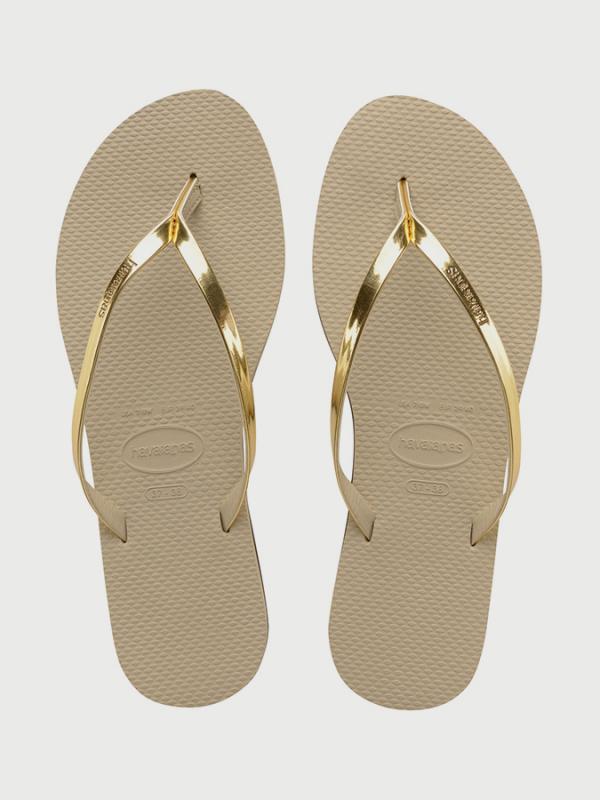 Žabky Havaianas You Metallic Sand Grey/Light Golden Šedá